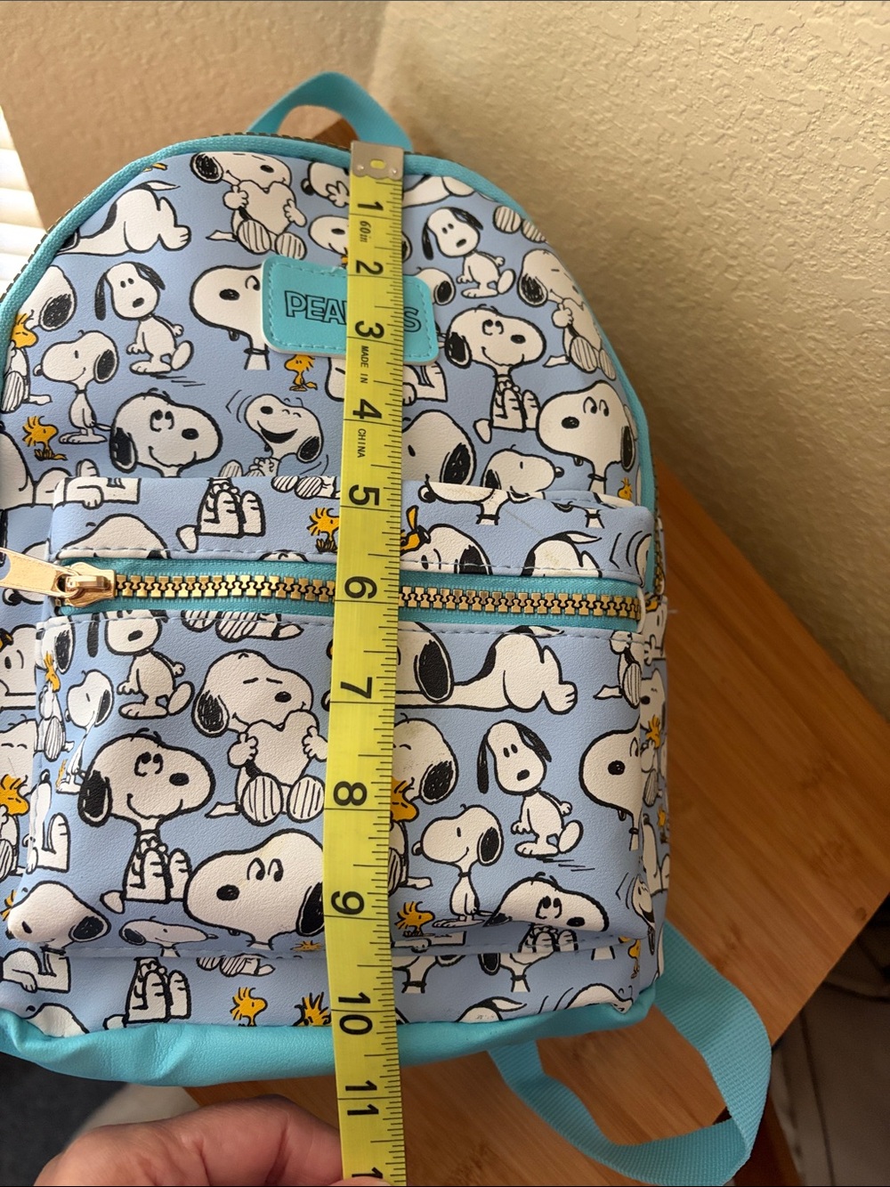 Peanuts Snoopy Light Blue Backpack - Picture 2 of 7